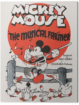 Billede på lærred Mickey Mouse - The Musical Farmer