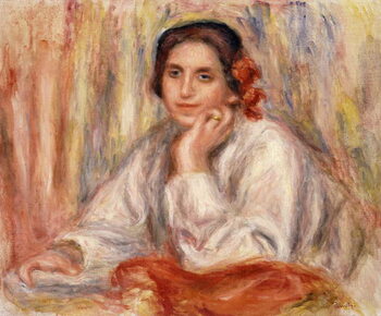 Billede på lærred Portrait de Vera Sergine Renoir, 1914