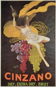 Billede på lærred Poster advertising 'Cinzano', 1920
