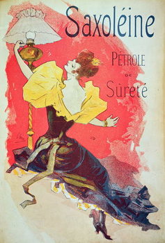 Billede på lærred Poster advertising 'Saxoleine', safety lamp oil