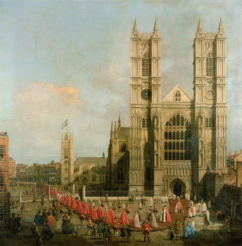 Billede på lærred Procession of the Knights of the Bath