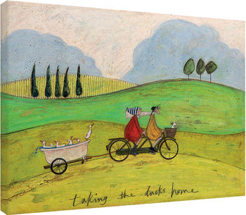 Billede på lærred Sam Toft - Taking the Ducks Home