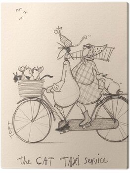 Billede på lærred Sam Toft - The Cat Taxi Service