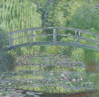 Billede på lærred The Waterlily Pond: Green Harmony, 1899
