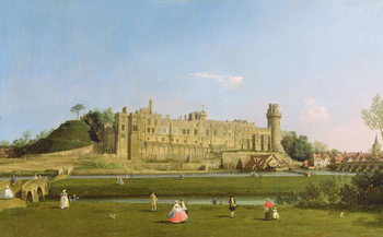Billede på lærred Warwick Castle, c.1748-49