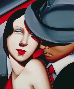 Billede på lærred Adam & Eve, Gangster Study