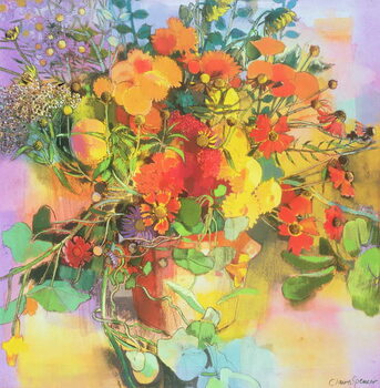 Billede på lærred Autumn Flowers