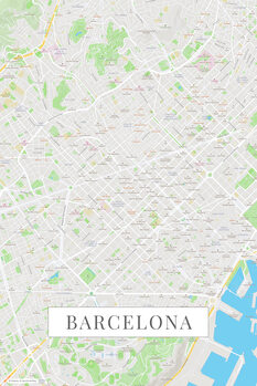 Billede på lærred Barcelona color