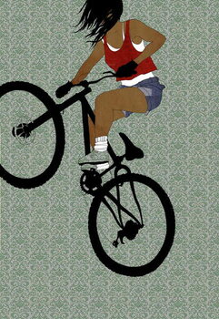 Billede på lærred Biker Girl, 2012