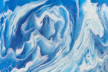 Billede på lærred blue dark color soap abstract background