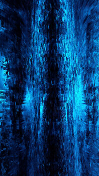 Billede på lærred Blue Textural Organic System, c.2015-2025