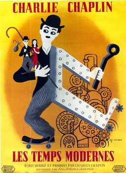 Billede på lærred Charlie Chaplin, 1936