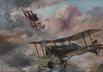 Billede på lærred Dogfight 1917, 1995,