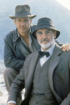 Billede på lærred Harrison Ford And Sean Connery