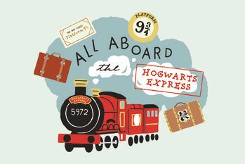 Billede på lærred Harry Potter - All aboard