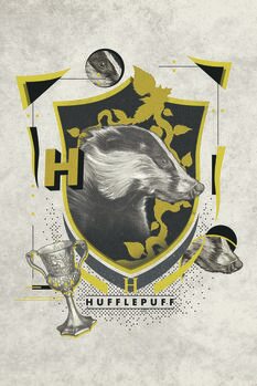 Billede på lærred Harry Potter - Hufflepuff Crest