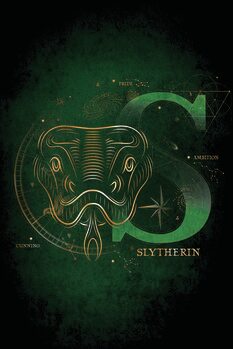 Billede på lærred Harry Potter - Slytherin Initial