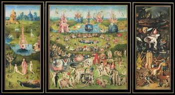 Billede på lærred Hieronymus Bosch - Lysternes have