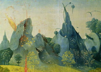 Billede på lærred Hieronymus Bosch - Lysternes have