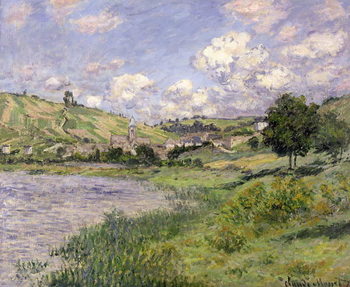 Billede på lærred Landscape, Vetheuil, 1879