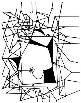 Billede på lærred Line Pattern
