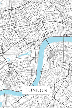 Billede på lærred London white