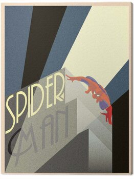 Billede på lærred Marvel - Spider-Man Building