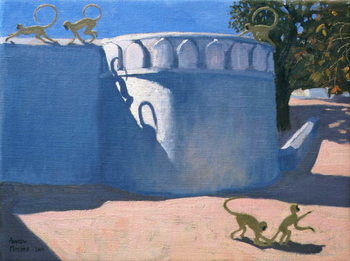 Billede på lærred Monkey Temple, India, 2000