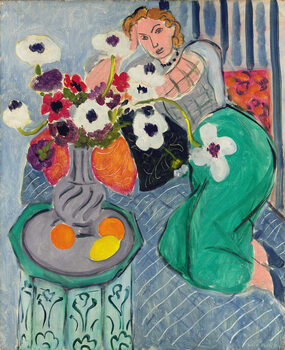 Billede på lærred Odalisque, Blue Harmony, 1937