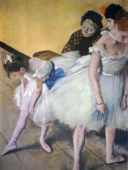 Billede på lærred Painting titled 'The Dancing Class'