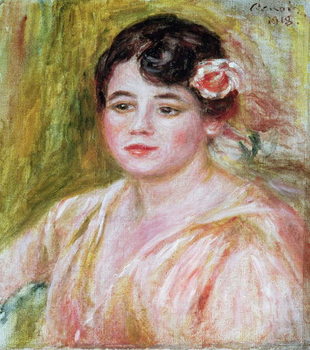 Billede på lærred Portrait of Adele Besson, 1918
