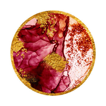 Billede på lærred River. Marble art. Background.