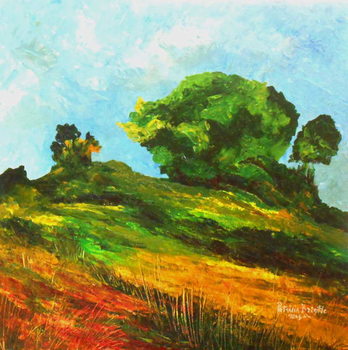 Billede på lærred Road to Mayette, 2015