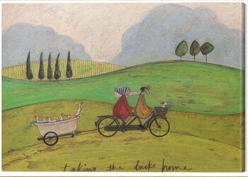 Billede på lærred Sam Toft - Taking the Ducks Home