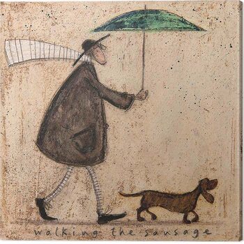 Billede på lærred Sam Toft - Walking the Sausage