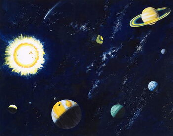 Billede på lærred Space