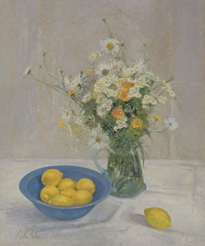 Billede på lærred Summer Daisies and Lemons, 1990