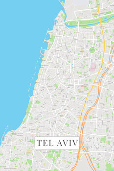 Billede på lærred Tel Aviv color
