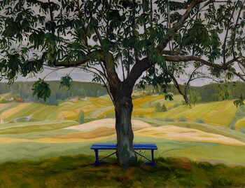 Billede på lærred The Blue Bench, 1917