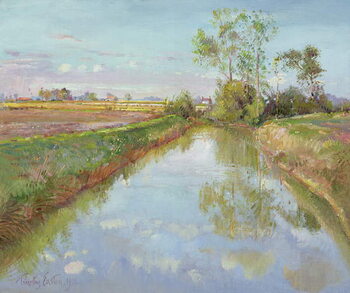 Billede på lærred The Fish Pool, Autumn