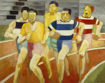 Billede på lærred The Runners, c.1924