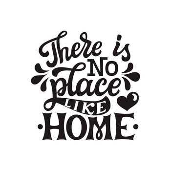Billede på lærred There is no place like home