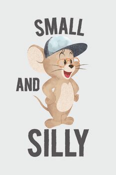 Billede på lærred Tom og Jerry - Small and silly