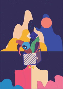 Billede på lærred Unleash your Creativity, 2018,