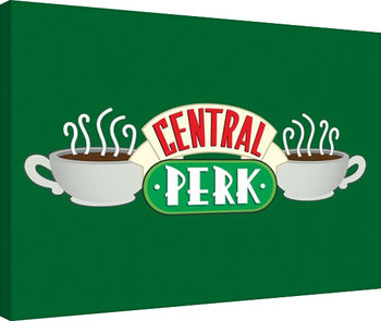 Venner - Central Perk Green Billede på lærred