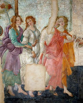 Billede på lærred Venus and the Graces