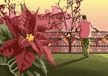 Billede på lærred Winter Roof Terrace