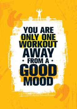 Billede på lærred You Are Only One Workout Away