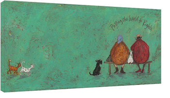 Sam Toft - Putting the words to right Billede på lærred