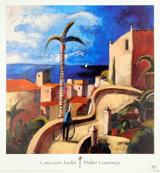 Reproducción de arte Casa con Jardin